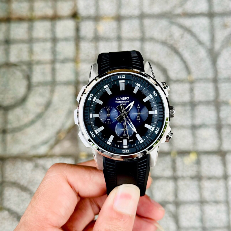 Đồng hồ nam dây nhựa Casio MTP E505