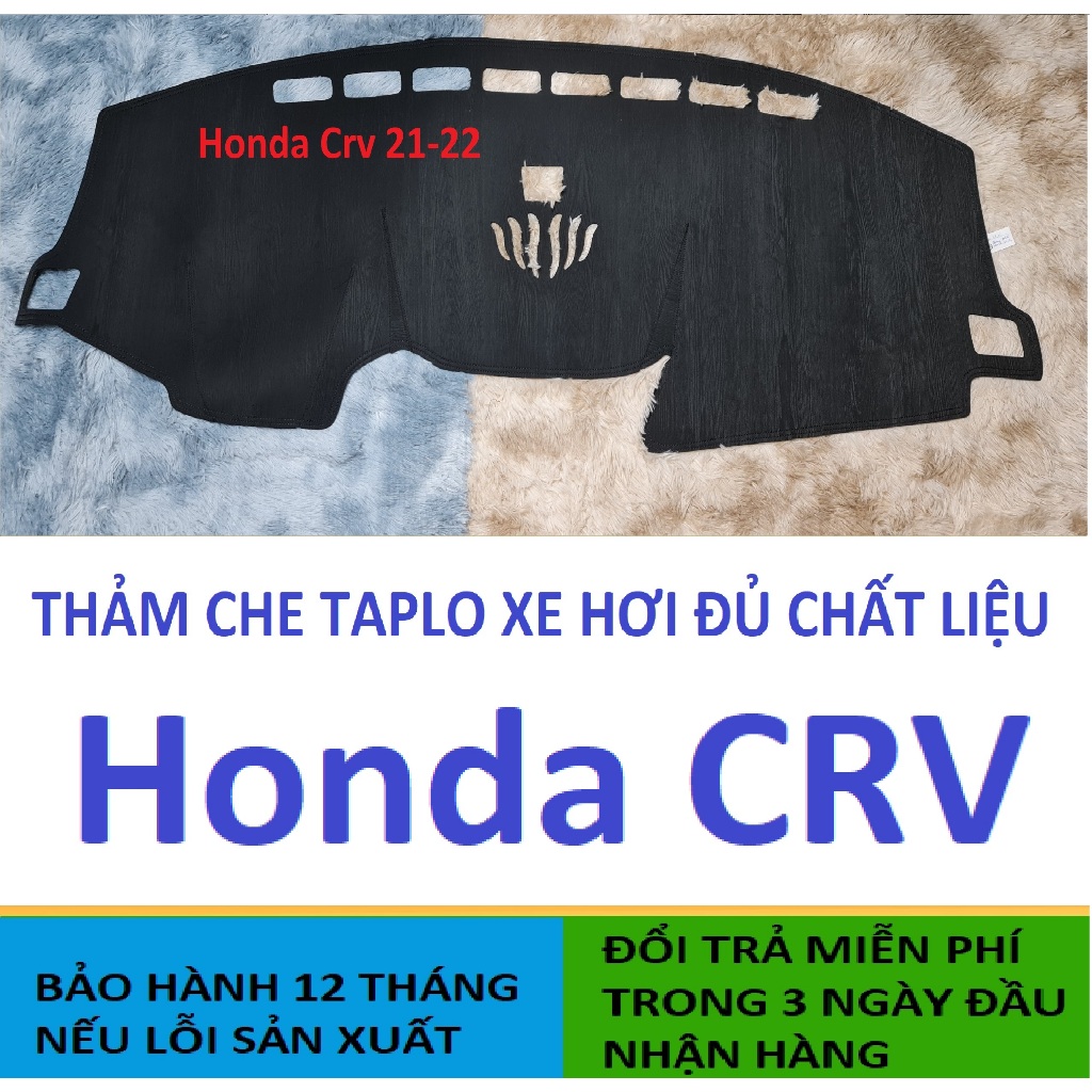 Thảm Che Taplo Honda Crv 2010-2023,Thảm Taplo Xe Hơi 3 Lớp Chịu Nhiệt Bảo Hành 12 Tháng