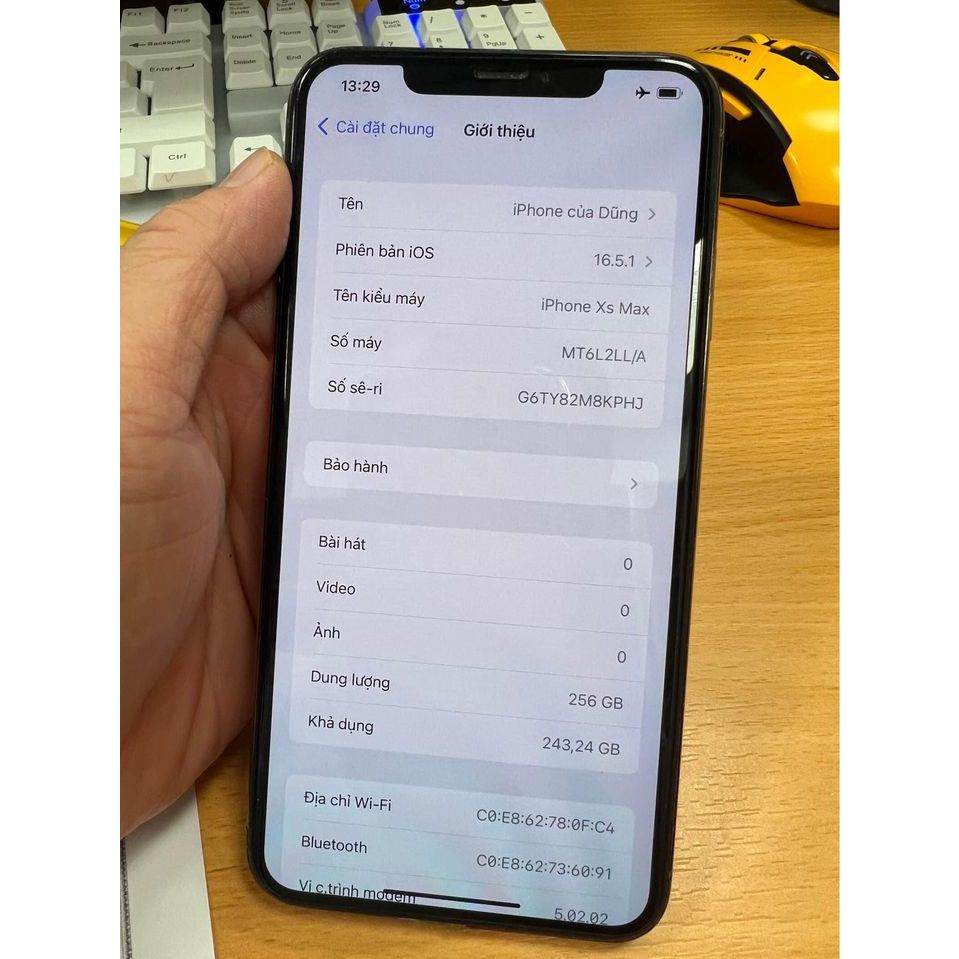 Điện thoại Xs Max - 256gb Màu Gold Đẹp Full Chức Năng