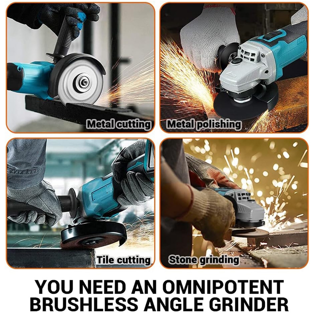 Máy Cắt Cầm Tay, Máy Mài Góc, Thân máy mài chân pin phổ thông không chổi than, Cưa gỗ - cắt sắt - cắt gạch - đánh bóng