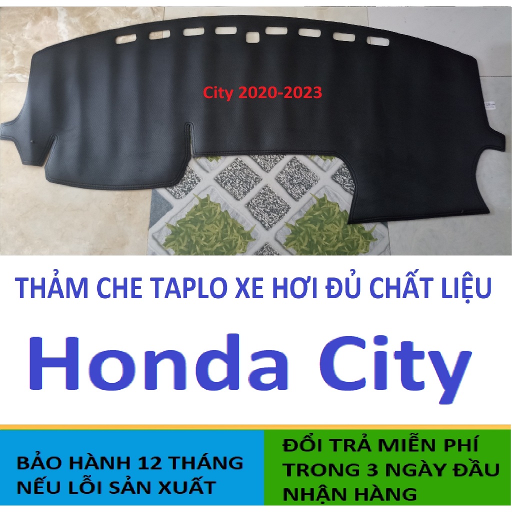 Thảm Che Taplo Honda City 2015-2023,Thảm Taplo Xe Hơi 3 Lớp Chịu Nhiệt Bảo Hành 12 Tháng