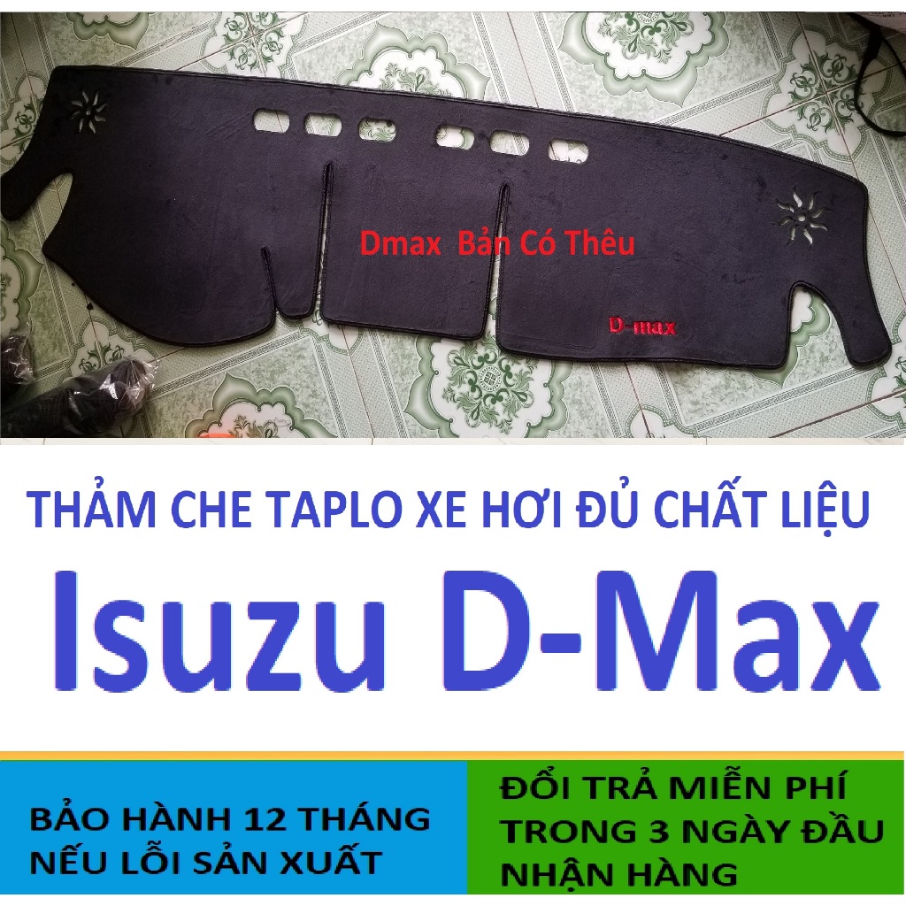 Thảm Che Taplo Isuzu Dmax 2013 Tới 2020 Mux 2016 Tới 2020,Thảm Taplo Xe Hơi 3 Lớp Chịu Nhiệt Bảo Hành 12 Tháng