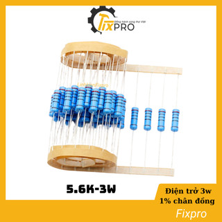 Điện trở vạch 3w 5.6k 5k6 1% chân đồng chất lượng tốt