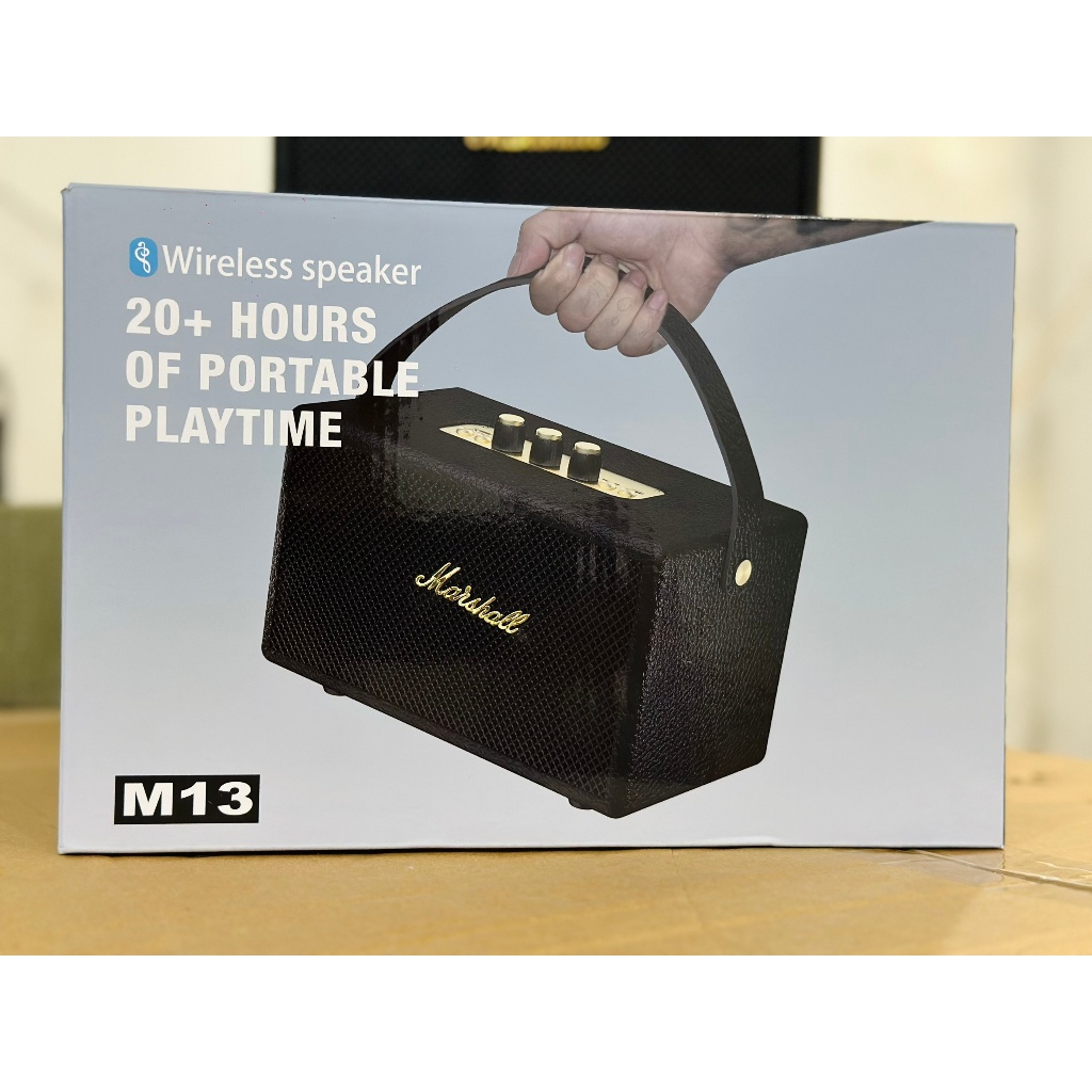 Loa Bluetooth MARSHALL KILBURN M13 Công Suất Khủng, Pin Sử Dụng 8 Giờ, Âm Thanh 3D
