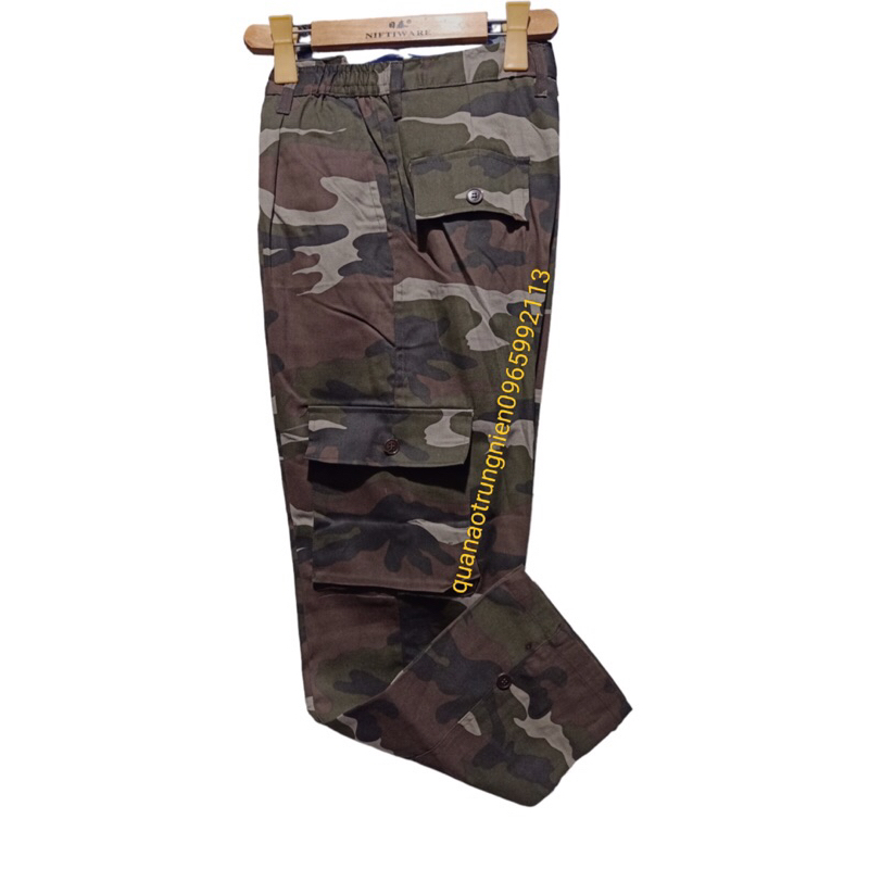 Quần lao động túi hộp vải kaki