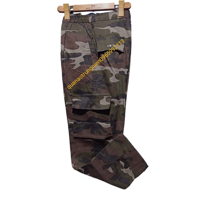 Quần lao động túi hộp vải kaki