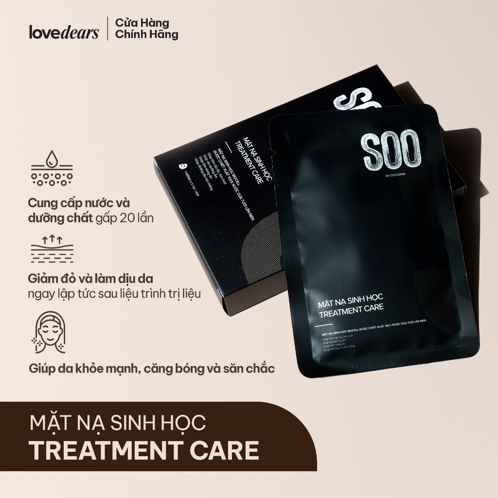 Mặt Nạ Sinh Học SOO LoveDear Chống Lão Hoá, Giúp Da Khỏe Mạnh, Căng Bóng TREATMENT CARE VÀ BRIGHTENING & ANTI-AGING