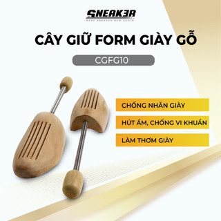 Cây giữ form giày gỗ linh hoạt Shoe Tree bảo vệ dáng giày da cao cấp SNEAK3R (CGFG10)