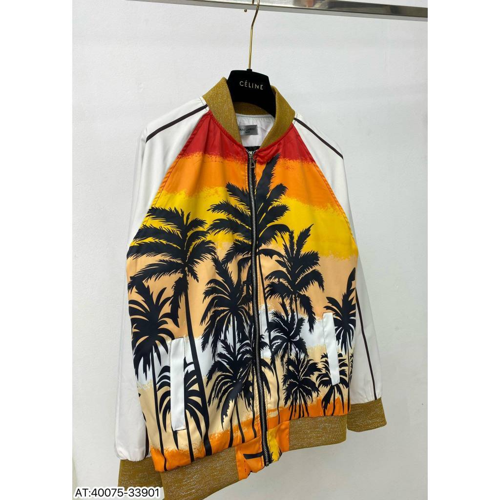 Áo khoác Bomber Nam Nữ Cây Dừa Siêu Cấp - áo khoác gió SLR Nam Nữ In Hình Cây Dừa Siêu Đẹp Hot 2023