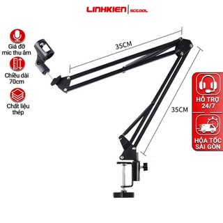 Giá đỡ micro thu âm livestream, chân kẹp bàn micro