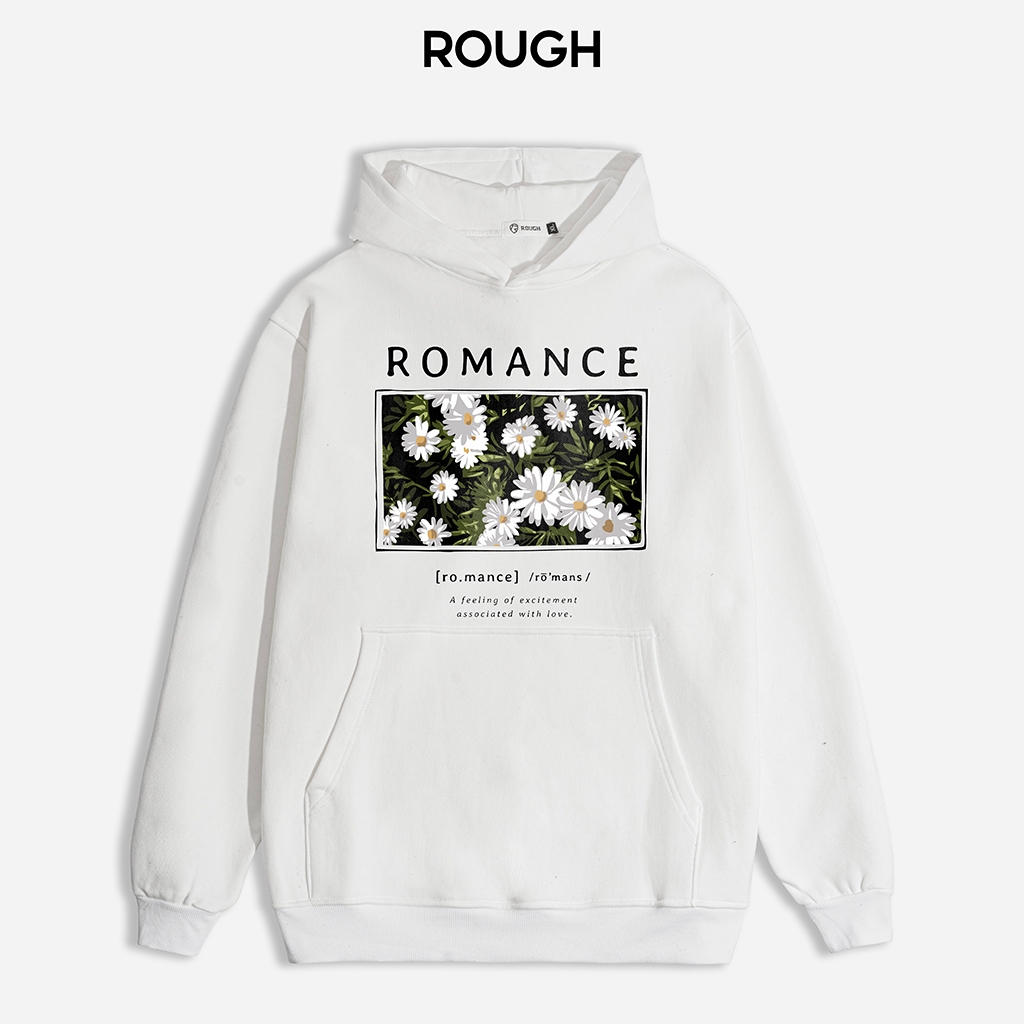 Áo hoodie oversize Daisy Flower "Romance" ROUGH