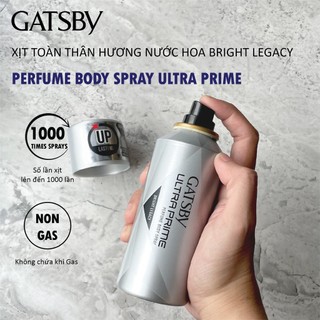 XỊT KHỬ MÙI TOÀN THÂN HƯƠNG NƯỚC HOA GATSBY PERFUME BODY SPRAY NON-GAS 150ML