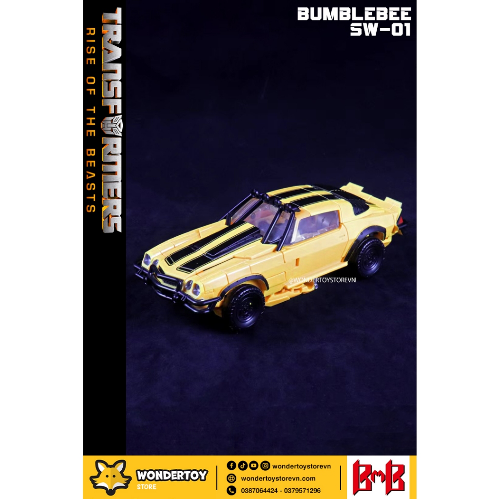 Mô hình BMB Bumblebee SW-01  Transformers Rise of The Beasts ROTB Robot biến hình Bee SW01