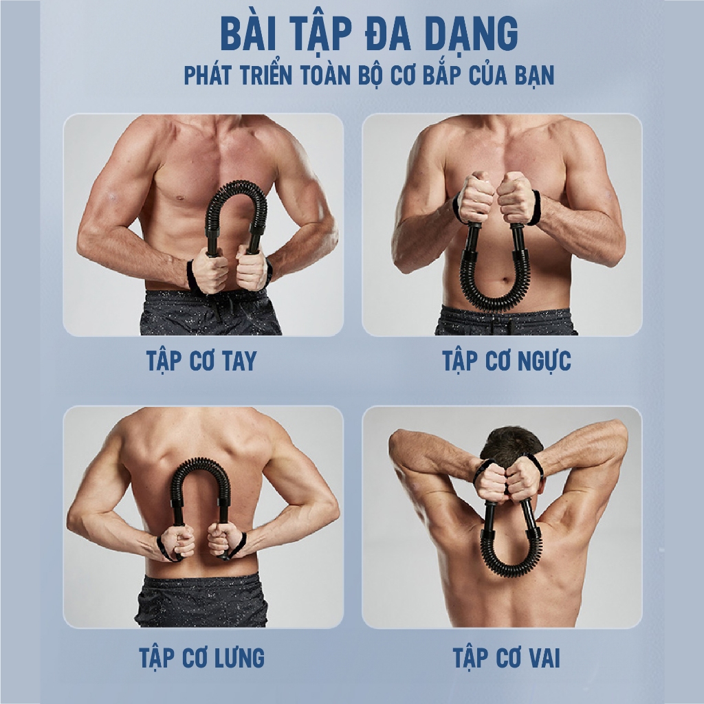 Gậy lò xo tập cơ tay FITEZY - Gậy bẻ tập cơ, tập gym thể thao hiệu quả