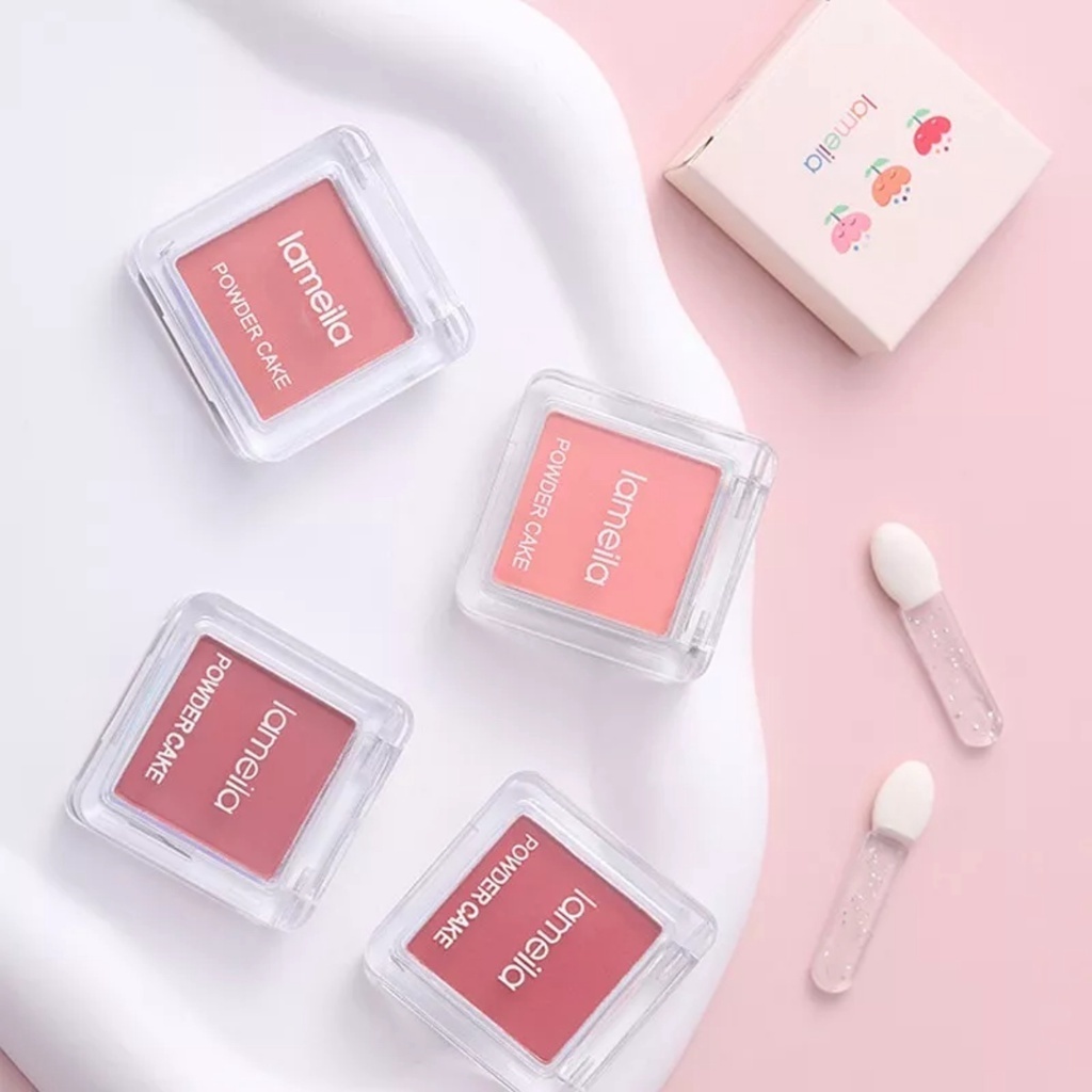 Phấn Má Hồng Đơn Sắc Lameila POWER CAKE, phấn má hồng makeup cho các bạn nữ dễ thương_Tín đồ skincare