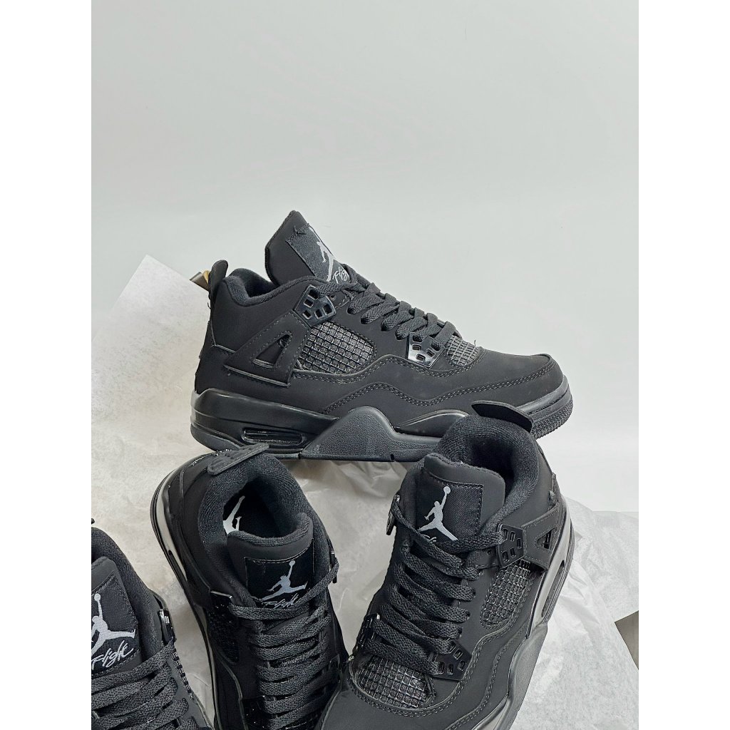 GIÀY THỂ THAO SNEAKER JD4 ĐEN FULL, GIÀY JD 4 BLACK NAM NỮ CAO CẤP ẢNH THẬT TỰ CHỤP+FREESHIP
