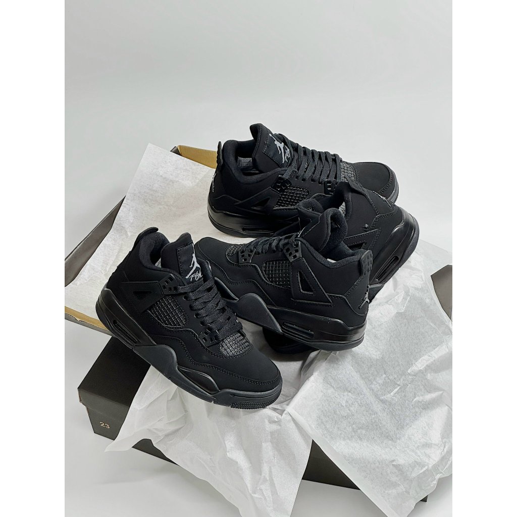 GIÀY THỂ THAO SNEAKER JD4 ĐEN FULL, GIÀY JD 4 BLACK NAM NỮ CAO CẤP ẢNH THẬT TỰ CHỤP+FREESHIP
