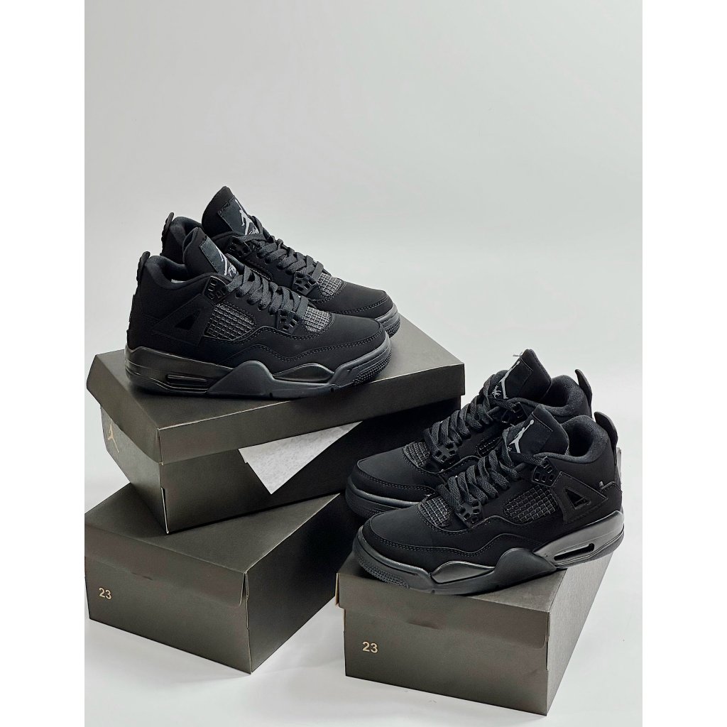 GIÀY THỂ THAO SNEAKER JD4 ĐEN FULL, GIÀY JD 4 BLACK NAM NỮ CAO CẤP ẢNH THẬT TỰ CHỤP+FREESHIP