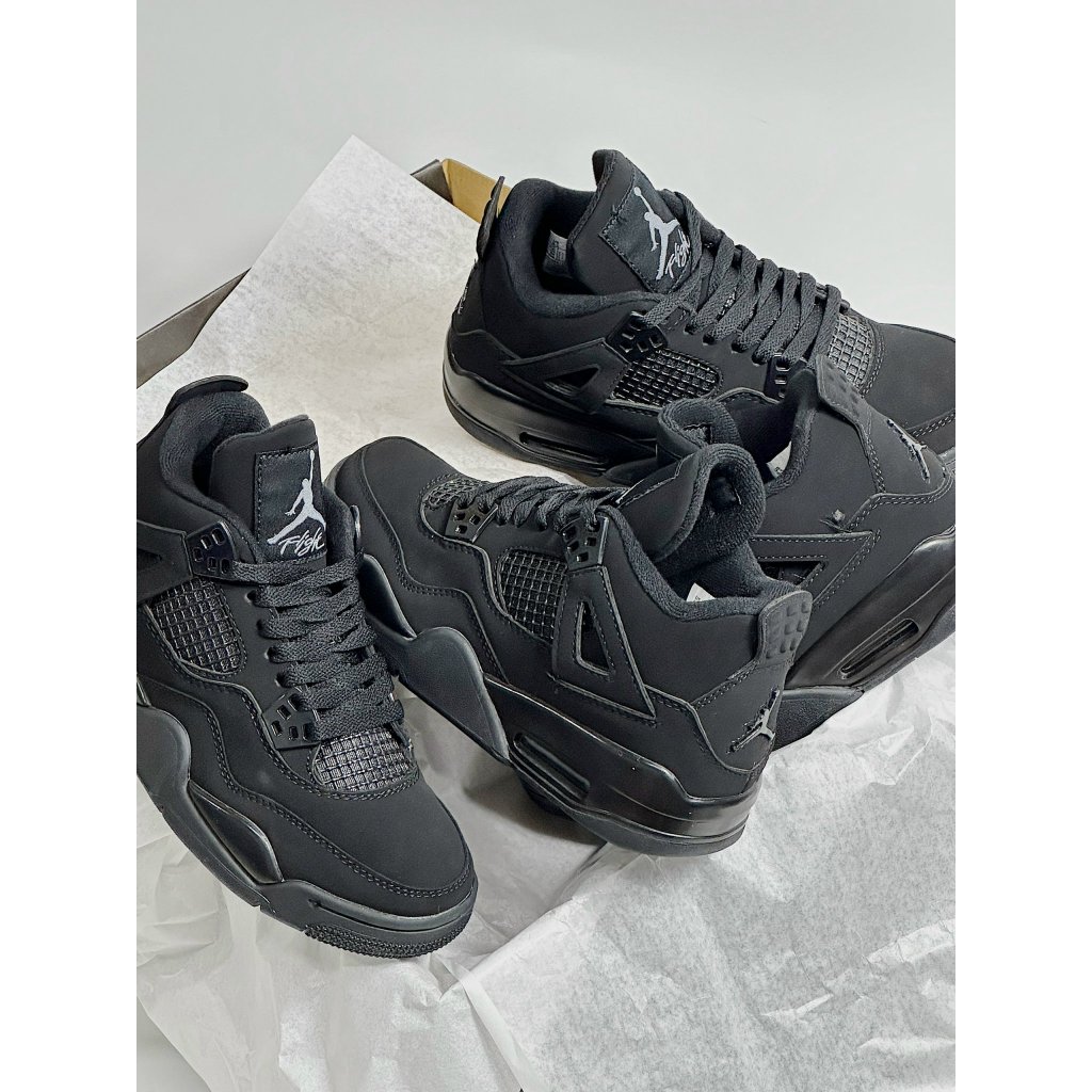 GIÀY THỂ THAO SNEAKER JD4 ĐEN FULL, GIÀY JD 4 BLACK NAM NỮ CAO CẤP ẢNH THẬT TỰ CHỤP+FREESHIP