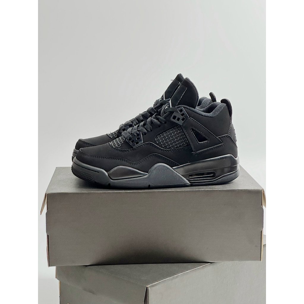 GIÀY THỂ THAO SNEAKER JD4 ĐEN FULL, GIÀY JD 4 BLACK NAM NỮ CAO CẤP ẢNH THẬT TỰ CHỤP+FREESHIP