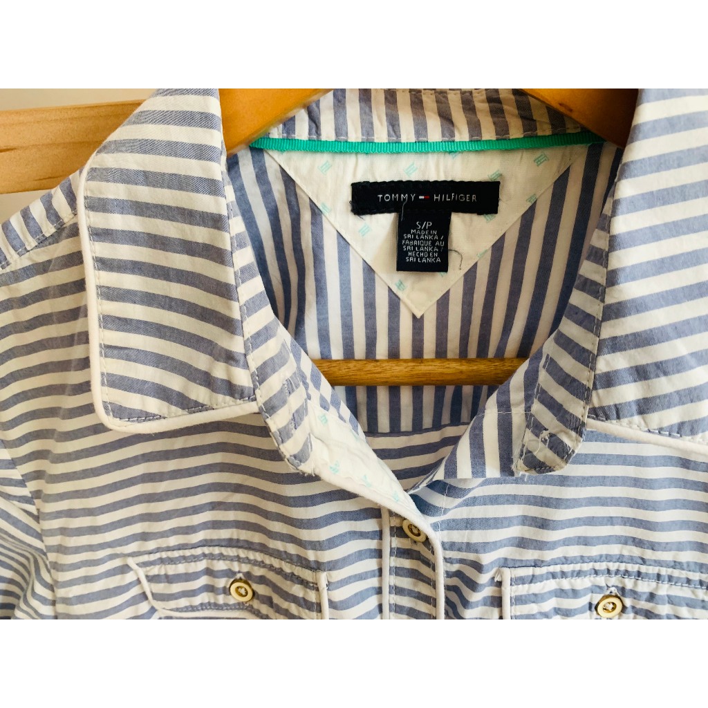 Đầm sơ mi sọc ngang hiệu TOMMY