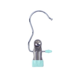 Móc treo quần áo kẹp đơn inox