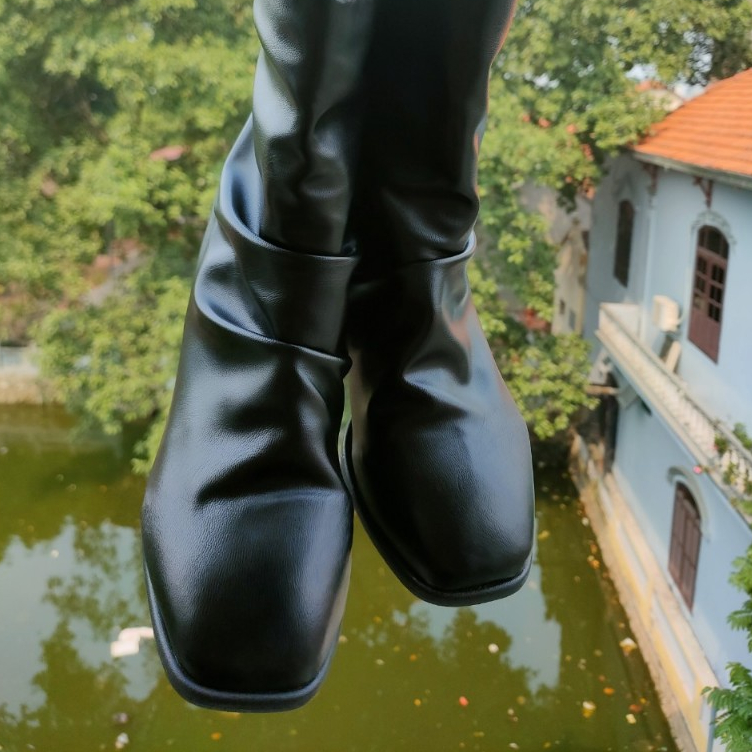 Bốt Nữ Nhăn Khoá Sau Siêu Cấp Full Boxx