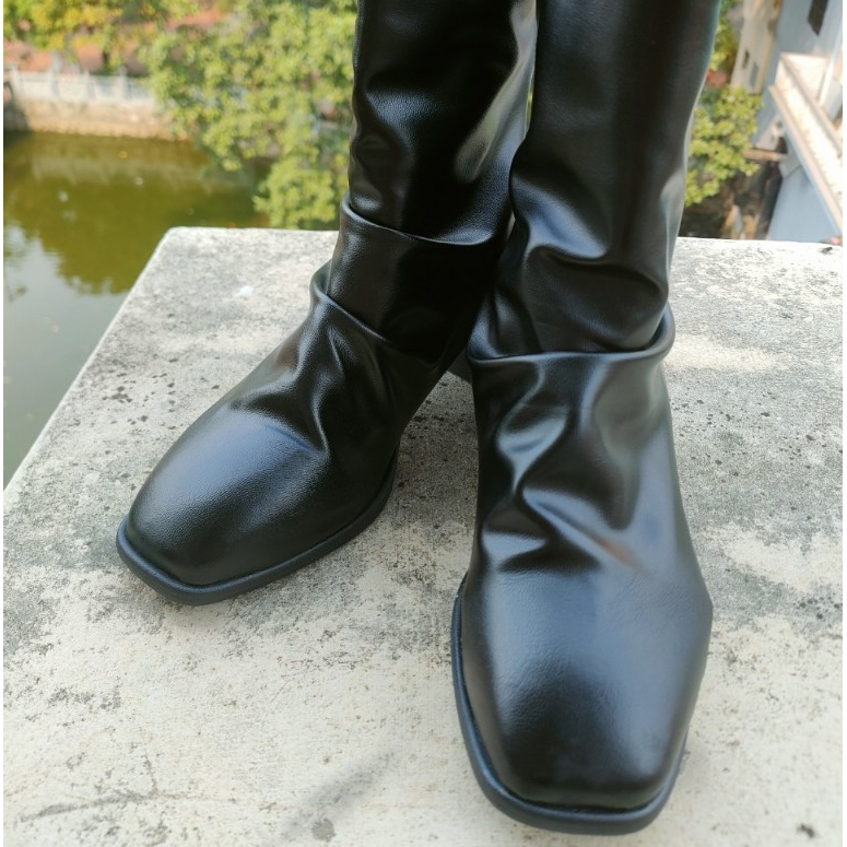 Bốt Nữ Nhăn Khoá Sau Siêu Cấp Full Boxx