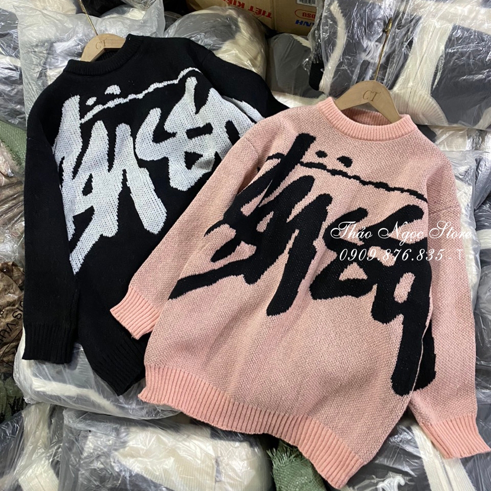 Áo len chữ tay dài form rộng hàng nhập QC!  THẢO NGỌC STORE