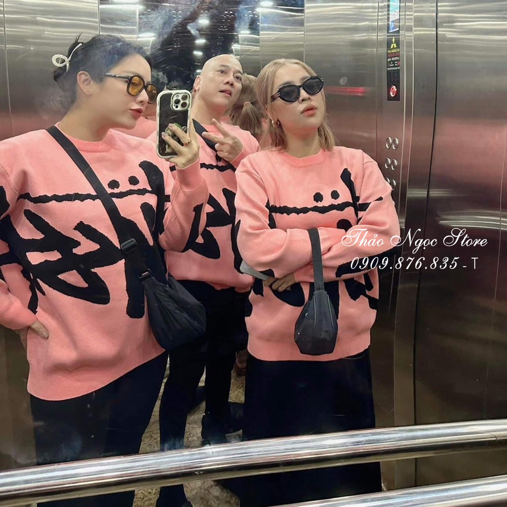 Áo len chữ tay dài form rộng hàng nhập QC!  THẢO NGỌC STORE