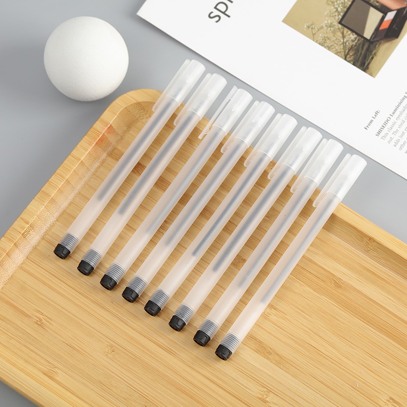 Bút gel đen xanh đỏ ngòi kim set 10 chiếc bút bi nước ngòi 0.5mm khô nhanh bút gel cute văn phòng phẩm