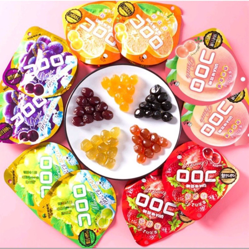 Kẹo Dẻo UHA Kororo - Kogumi - Bourbon Nội Địa Nhật