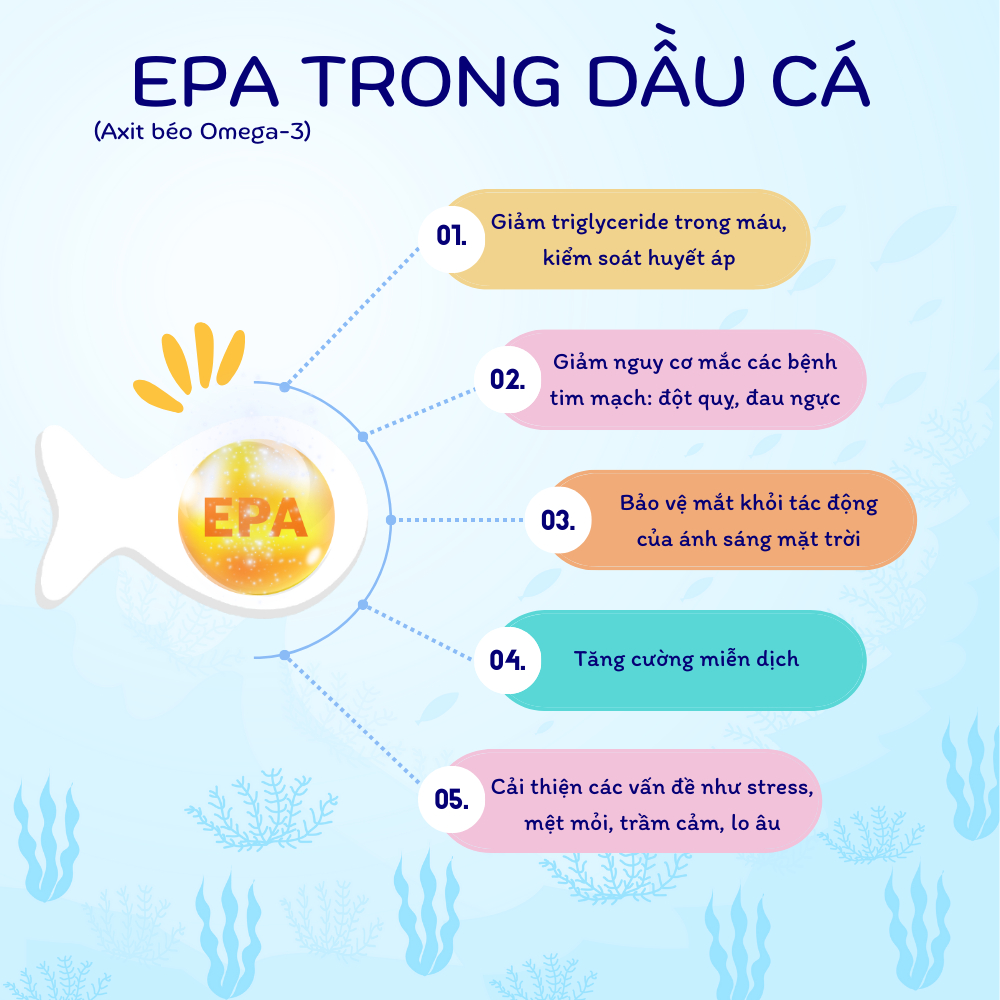 Viên uống dầu cá VTM Omega 3 hỗ trợ não bộ và thị lực - gói 100 viên