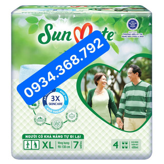 Combo 10 Gói Tã quần Sunmate Mềm mại M9/L8/L7/M8/XL7