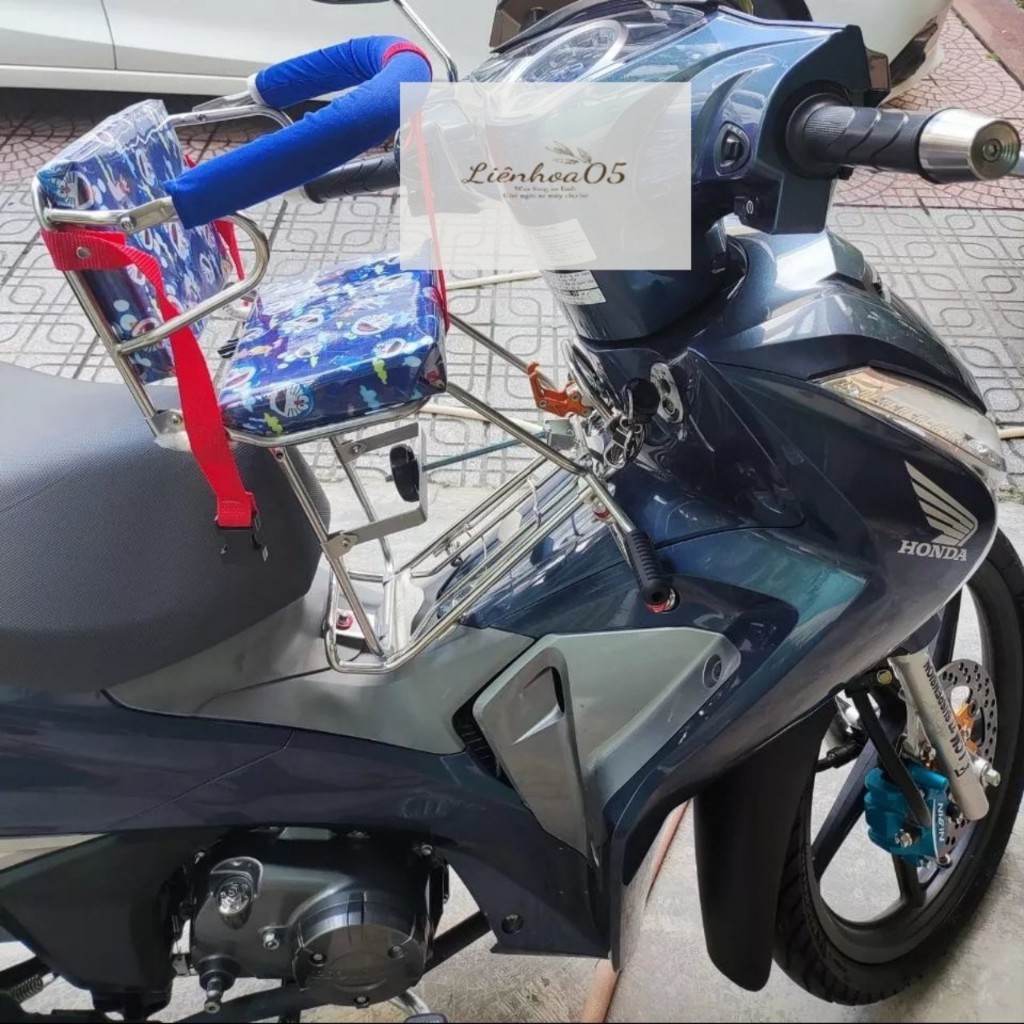 Ghế Inox Ngồi Xe Máy Cho Bé Xe Số(Wave,Blade,Sirius,Dream,Future,jupiter)