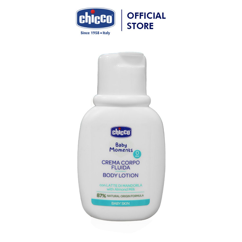 Sữa dưỡng ẩm chiết xuất hạnh nhân Chicco 0M+ - Chai du lịch 50ml