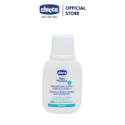Sữa tắm gội chiết xuất yến mạch Chicco 0M+ - Chai du lịch 50ml