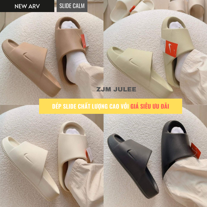 Dép nam nữ Slide calm đúc 2023 siêu cấp êm chân đế độn nam nữ