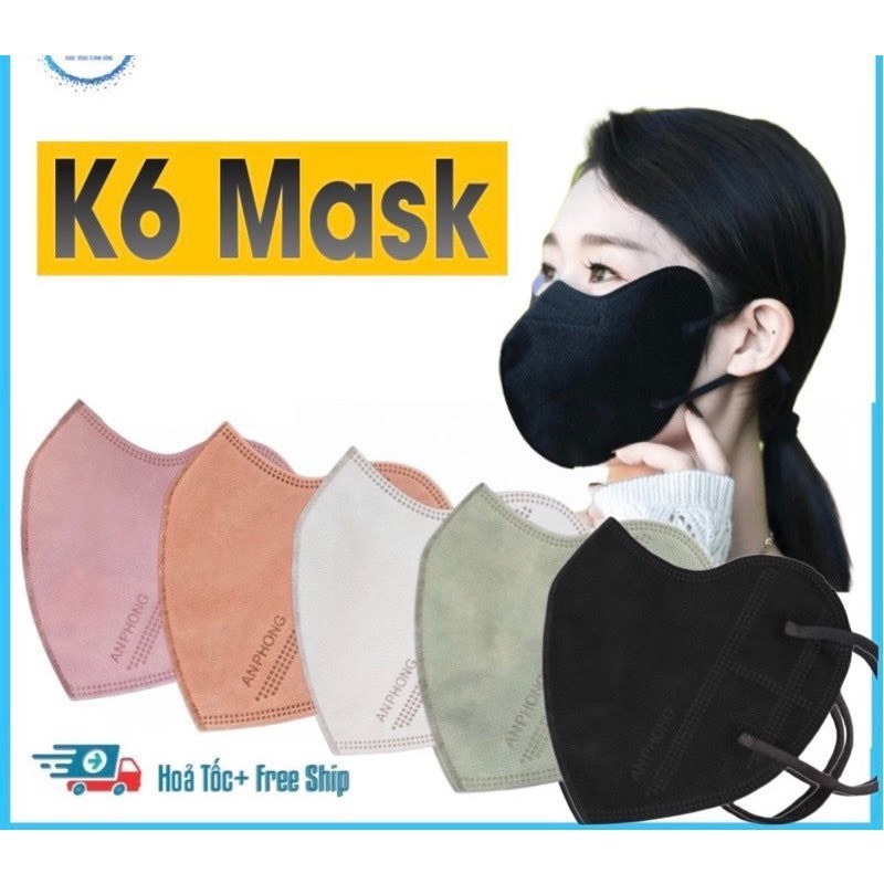 Khẩu Trang Thái Lan K6 Careion Kháng Khuẩn,Màu Trend,Qoai êm Thoải Mái