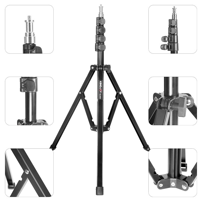 KINGJOY FL1019 - Chân Đèn Gấp Ngược, Cao Tối Đa 1.8m