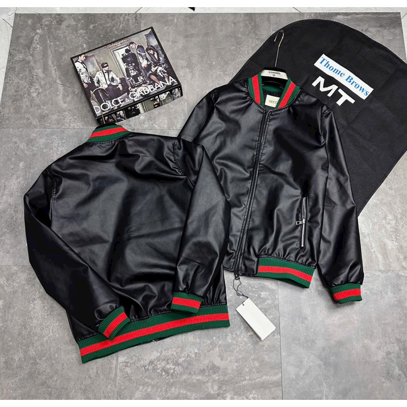 Áo bomber GuCCi khoác da siêu xịn mặc cực sang về đủ size