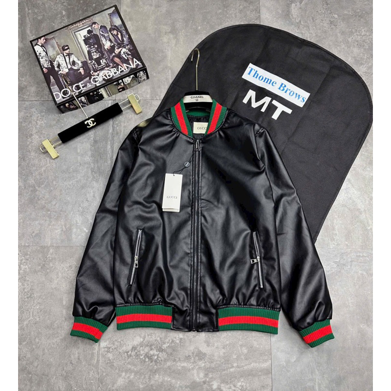 Áo bomber GuCCi khoác da siêu xịn mặc cực sang về đủ size