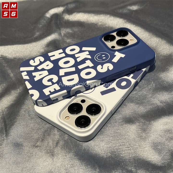 Ốp Lưng iPhone Nhựa Cứng Bóng Hình Chữ Cái Cho iPhone 7 Plus / X/ Xs/ Xs Max/ 11/12/13/14 Pro Max - A Mẫn Sài Gòn