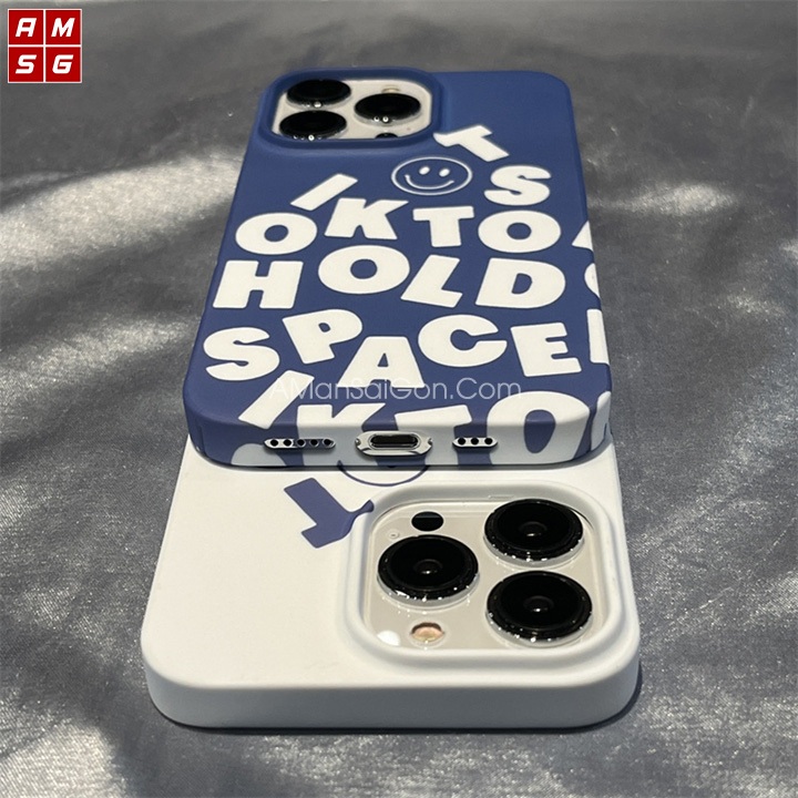 Ốp Lưng iPhone Nhựa Cứng Bóng Hình Chữ Cái Cho iPhone 7 Plus / X/ Xs/ Xs Max/ 11/12/13/14 Pro Max - A Mẫn Sài Gòn