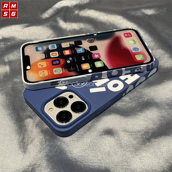 Ốp Lưng iPhone Nhựa Cứng Bóng Hình Chữ Cái Cho iPhone 7 Plus / X/ Xs/ Xs Max/ 11/12/13/14 Pro Max - A Mẫn Sài Gòn