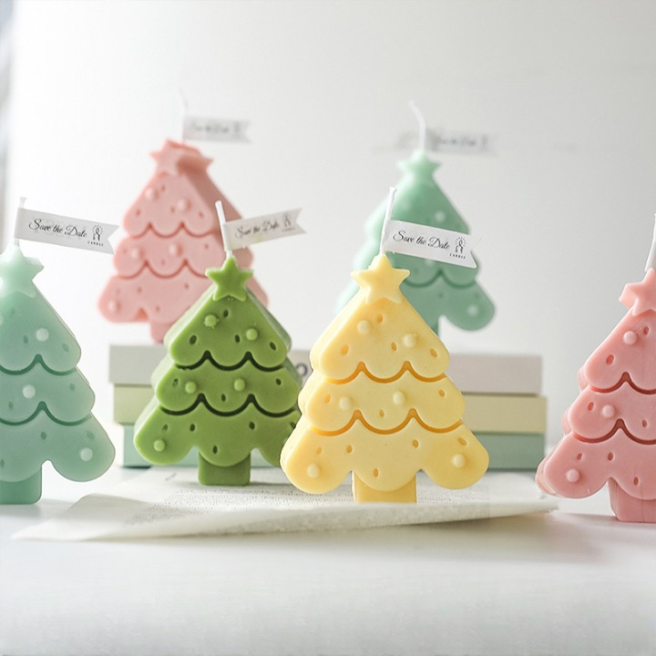 Nến Thơm Cây Thông Noel Trang Trí Ngày Lễ Giáng Sinh Kèm Hộp Quà Tặng