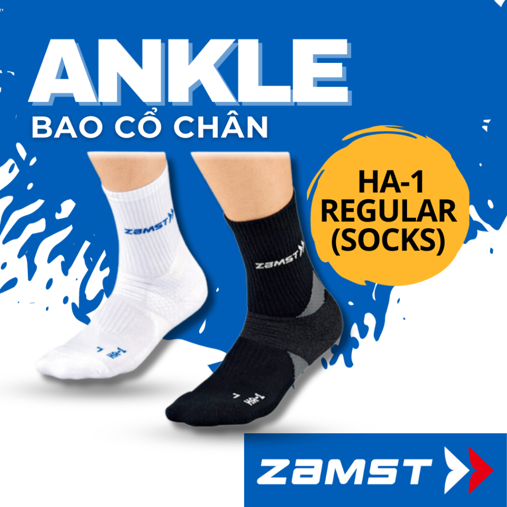 Vớ đa năng hỗ trợ bảo vệ gan bàn chân, nâng vòm chân ZAMST HA-1 Regular (Socks)