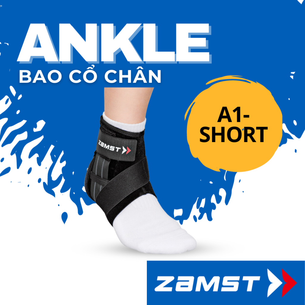 Đai hỗ trợ bảo vệ mắt cá chân ZAMST chính hãng A1 Short (Left/Right specific)