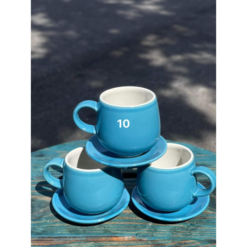 Ca Cốc Bầu Có Quai Gốm Sứ Bát Tràng 180ml - Ly Tách Cà Phê- Tách Trà