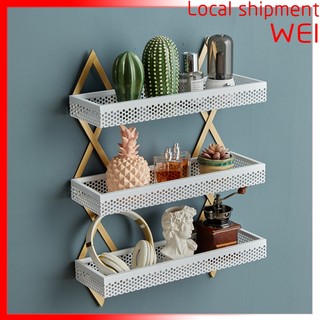 Giá Sắt Hình Chữ Nhật Treo Tường Kệ Sắt Treo Tường Tiết Kiệm Không Gian Giá Lưới Sơn Không Gỉ giá sắt treo tường